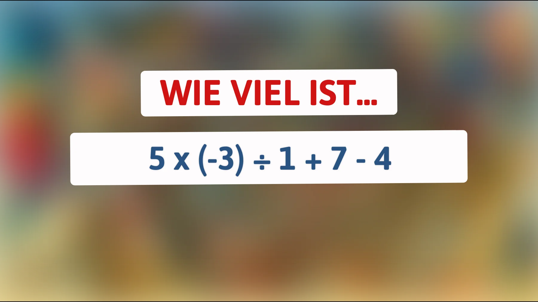 Hast du das Zeug dazu, dieses mathematische Rätsel zu knacken? Finde heraus, ob du den richtigen Lösungsweg kennst!"